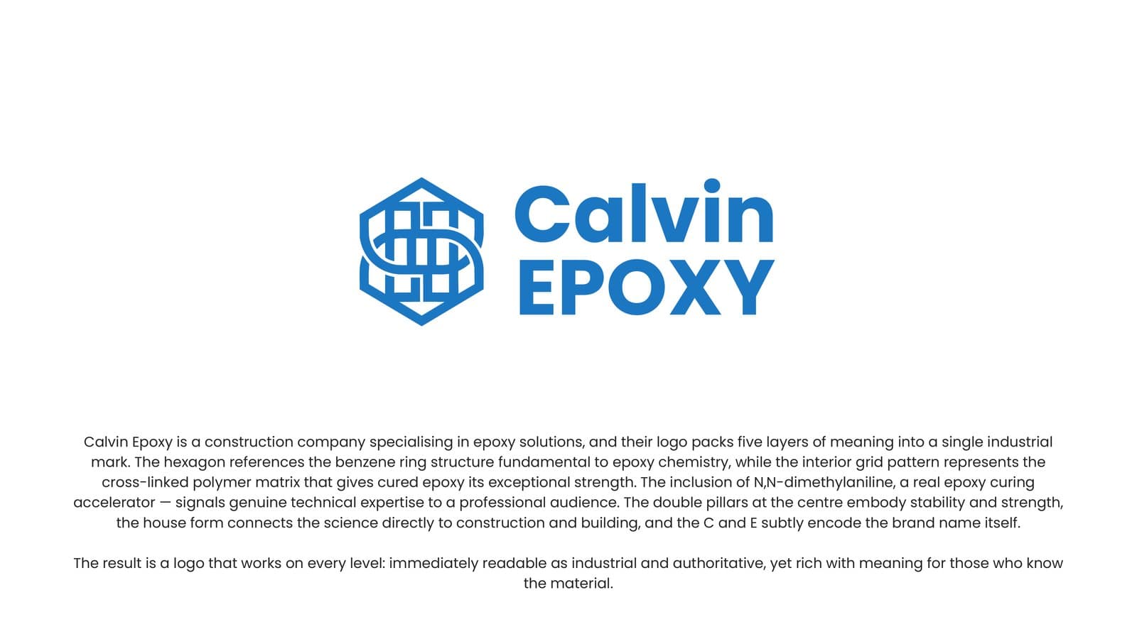 Calvin Epoxy hexagonal logo